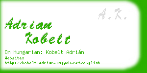 adrian kobelt business card